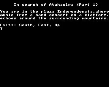 In Search Of Atahaulpa - Part 2 (1988)(Doctor Soft) screen shot game playing